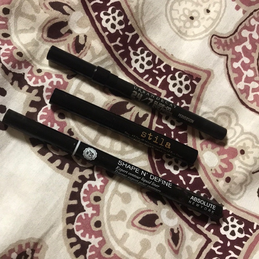 Set of 3 black eye liners